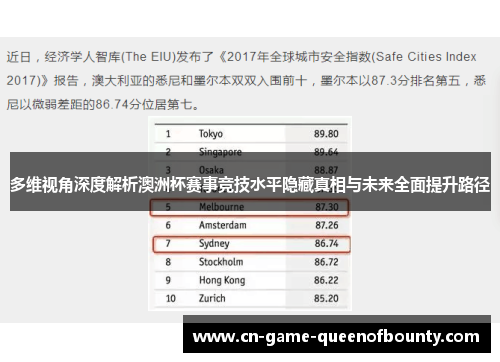 多维视角深度解析澳洲杯赛事竞技水平隐藏真相与未来全面提升路径