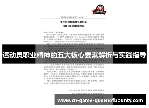 运动员职业精神的五大核心要素解析与实践指导